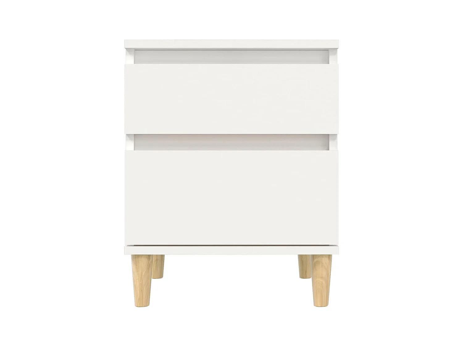 Montmorency  Tables de chevet 2 pcs Blanc 40x35x50 cm