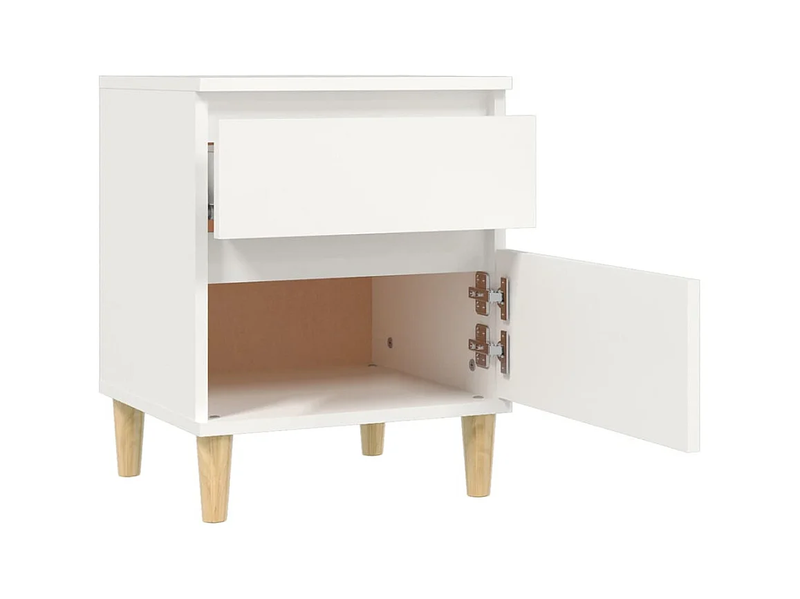 Montmorency  Tables de chevet 2 pcs Blanc 40x35x50 cm