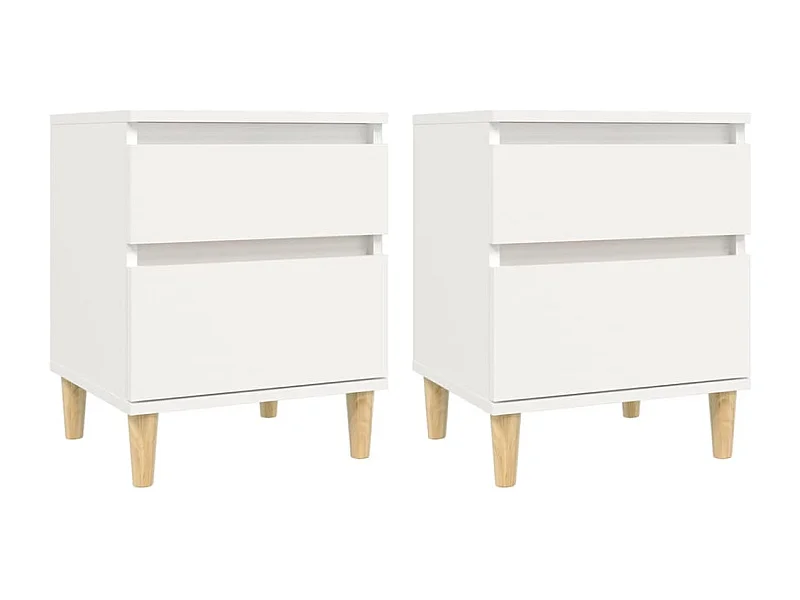 Montmorency  Nachtkastjes 2 st 40x35x50 cm wit