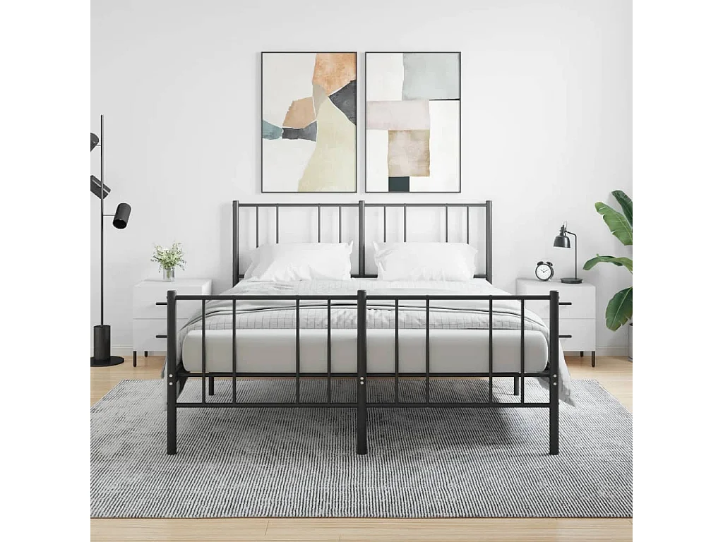 Mikael  Comodini 2 pz Bianc 40x35x47,5 cm in Legno Multistrato