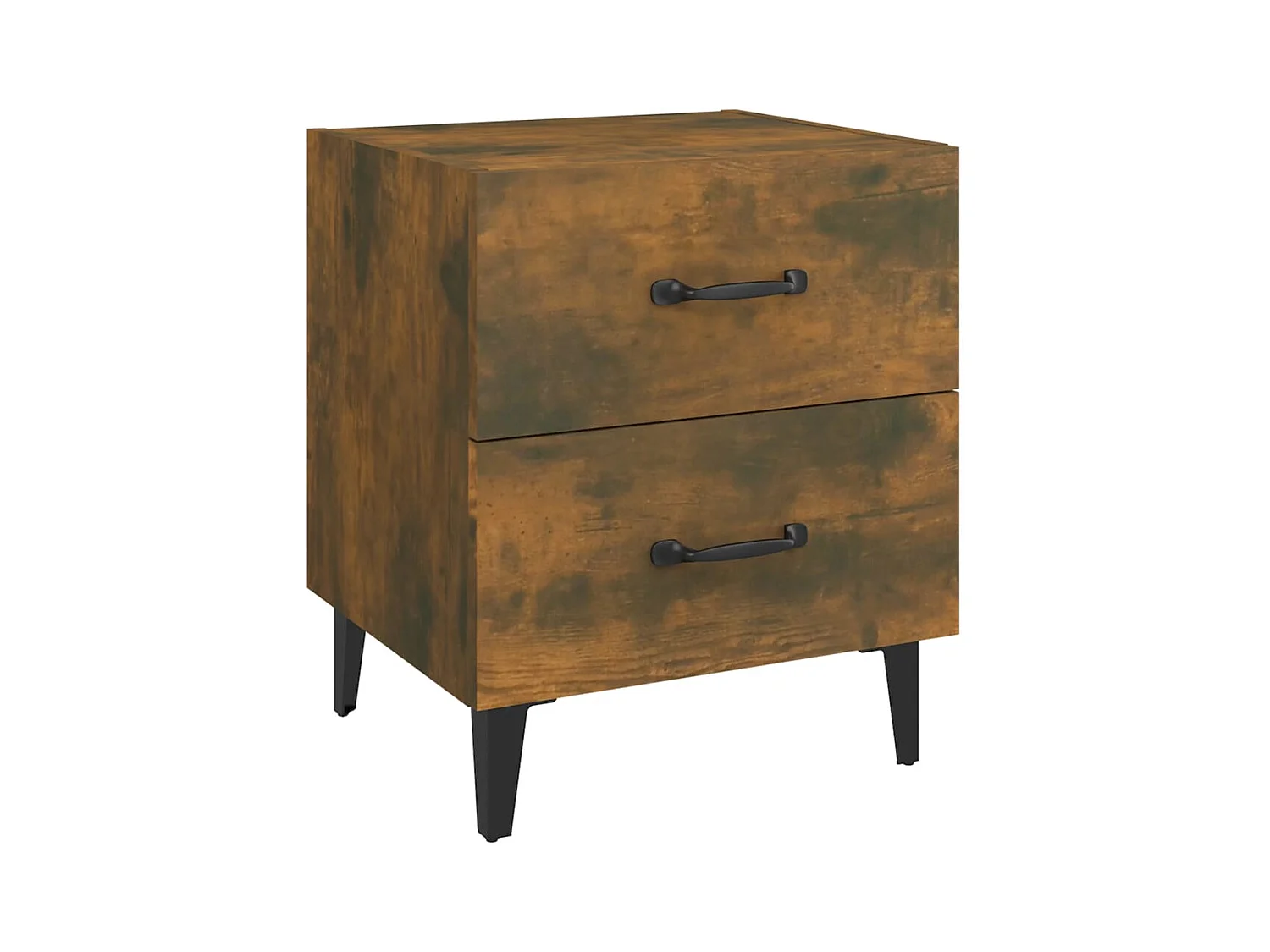 Higginsville  Table de chevet Chêne fumé 40x35x47,5 cm