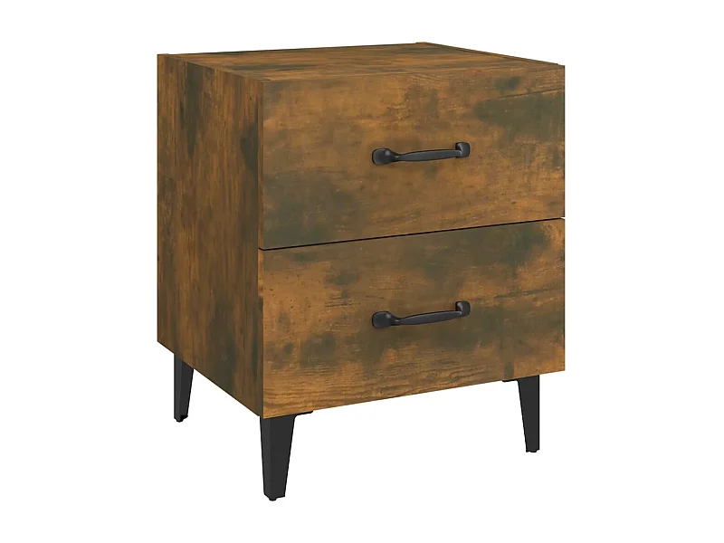 Higginsville  Mesita de noche color roble ahumado 40x35x47,5 cm