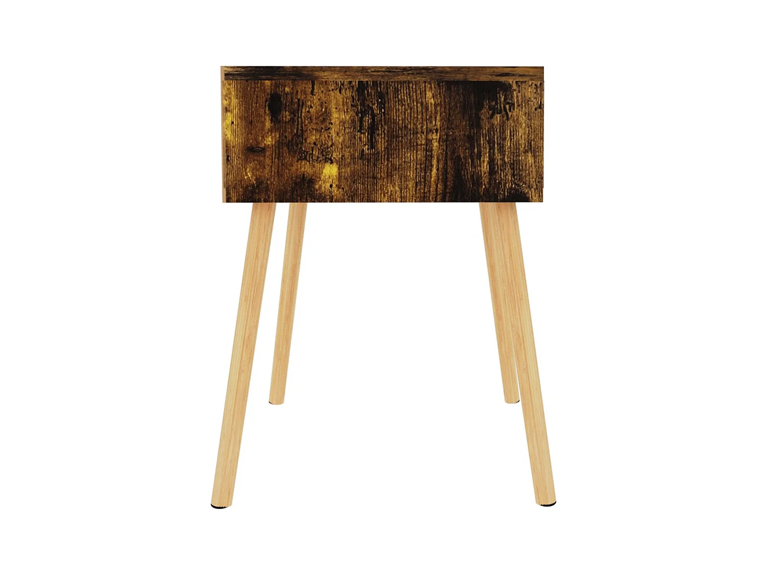 Wellsville  Table de chevet chêne fumé 40x40x56 cm Bois d'ingénierie