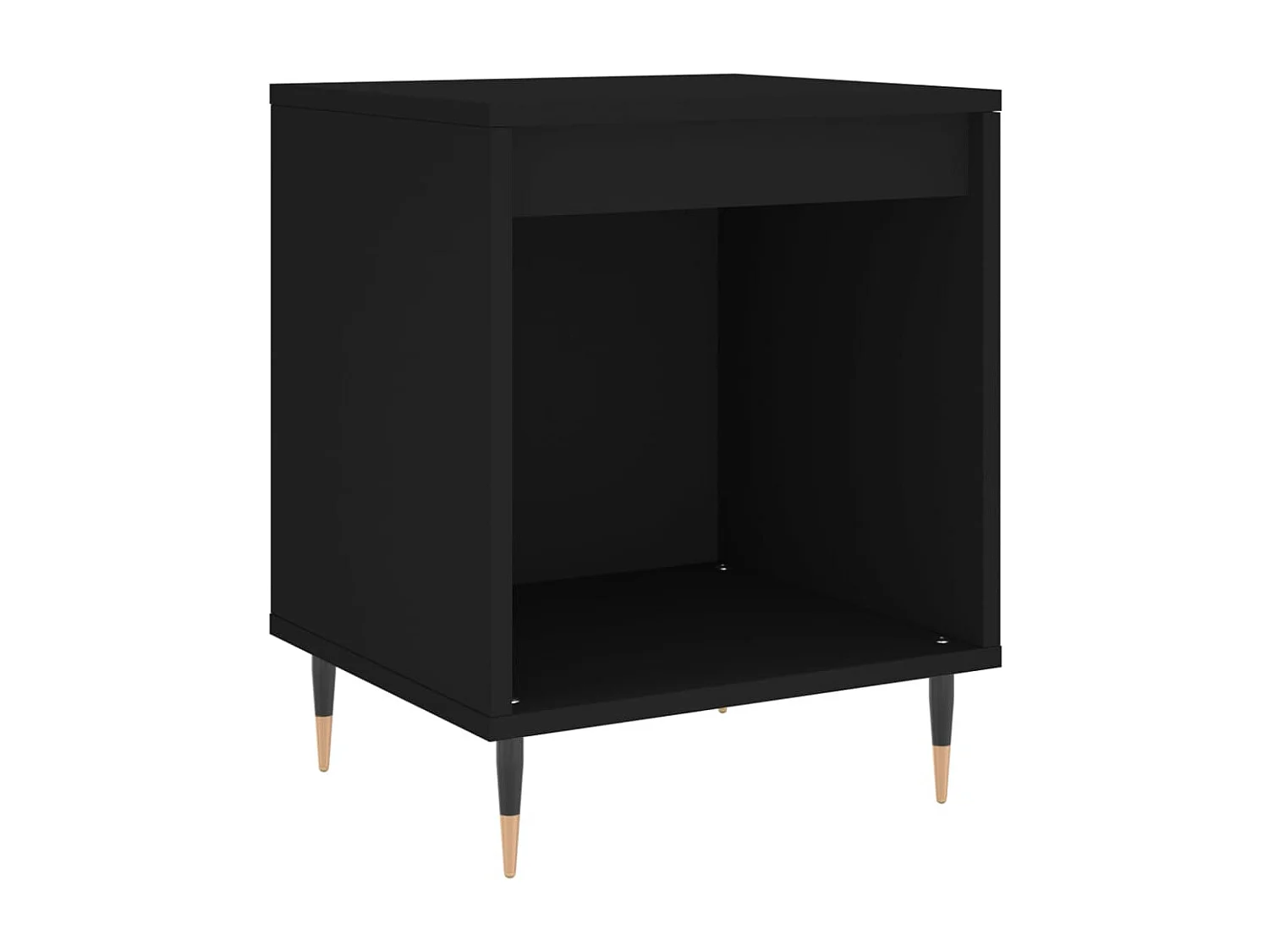 Dustin Mason  Tables de chevet 2 pcs noir 40x35x50 cm bois d’ingénierie