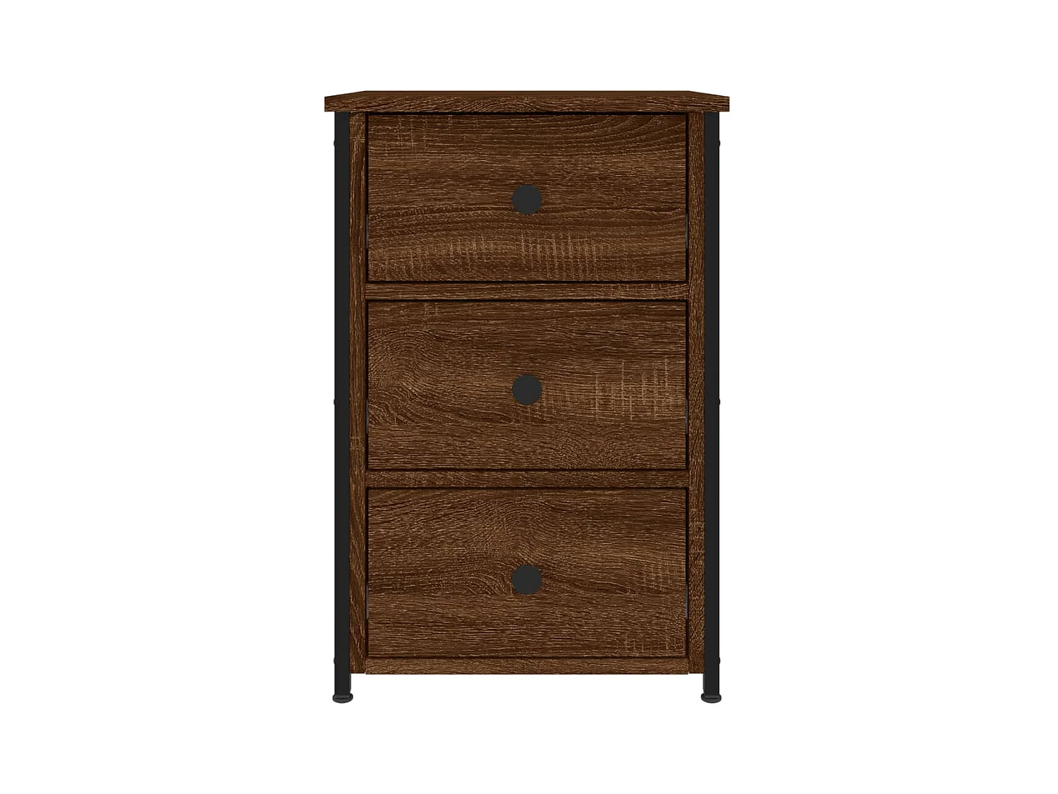 Elorin  Tables de chevet 2pcs chêne marron 40x36x60cm Bois d'ingénierie