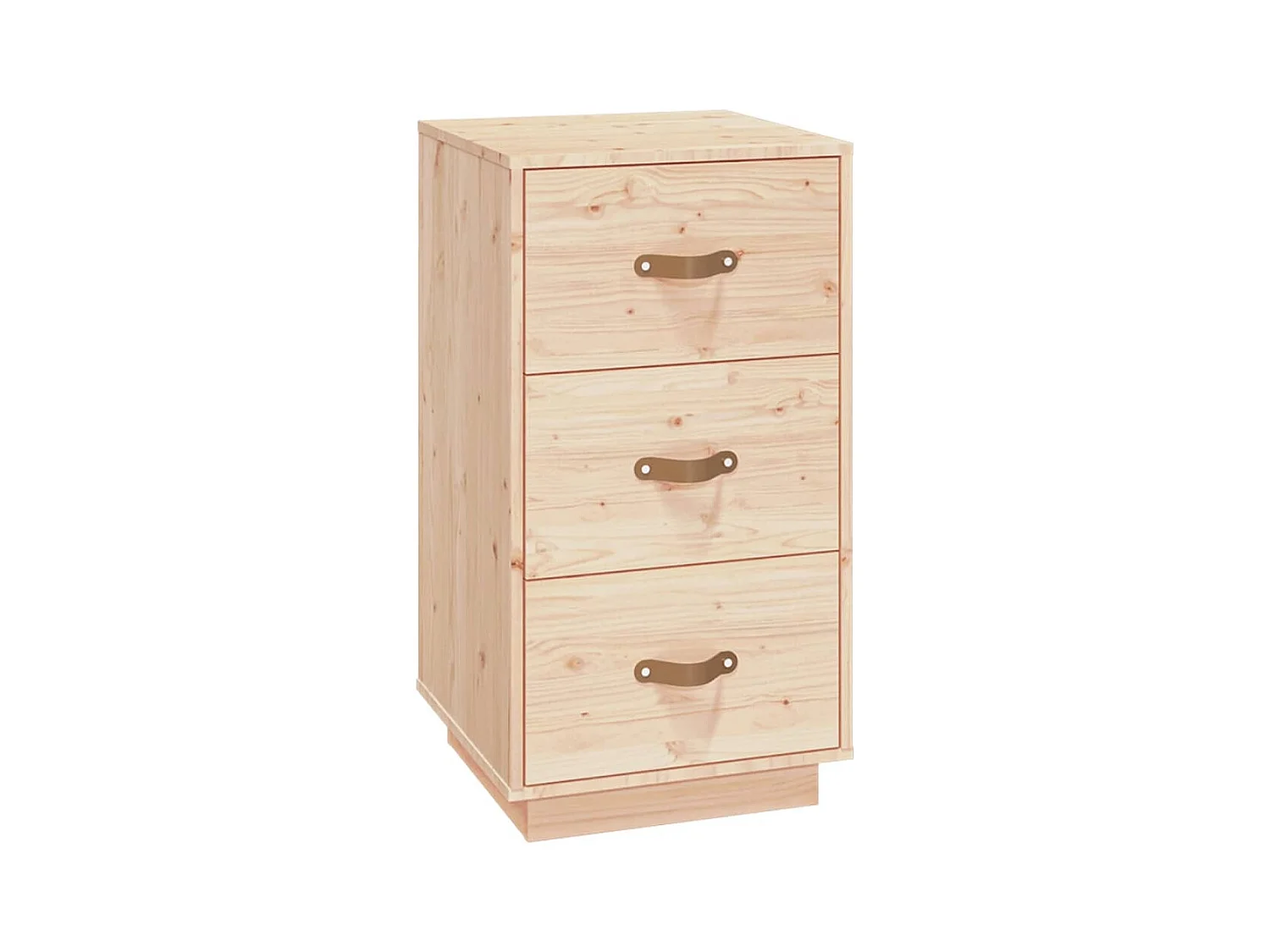 Samson  Comodino 40x40x75 cm in Legno Massello di Pino