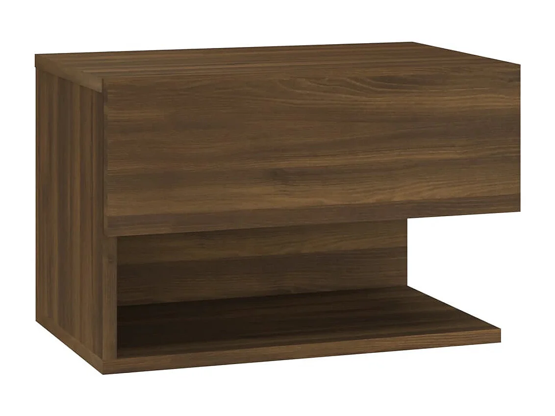 Freke  Tables de chevet murales 2 pcs Chêne marron