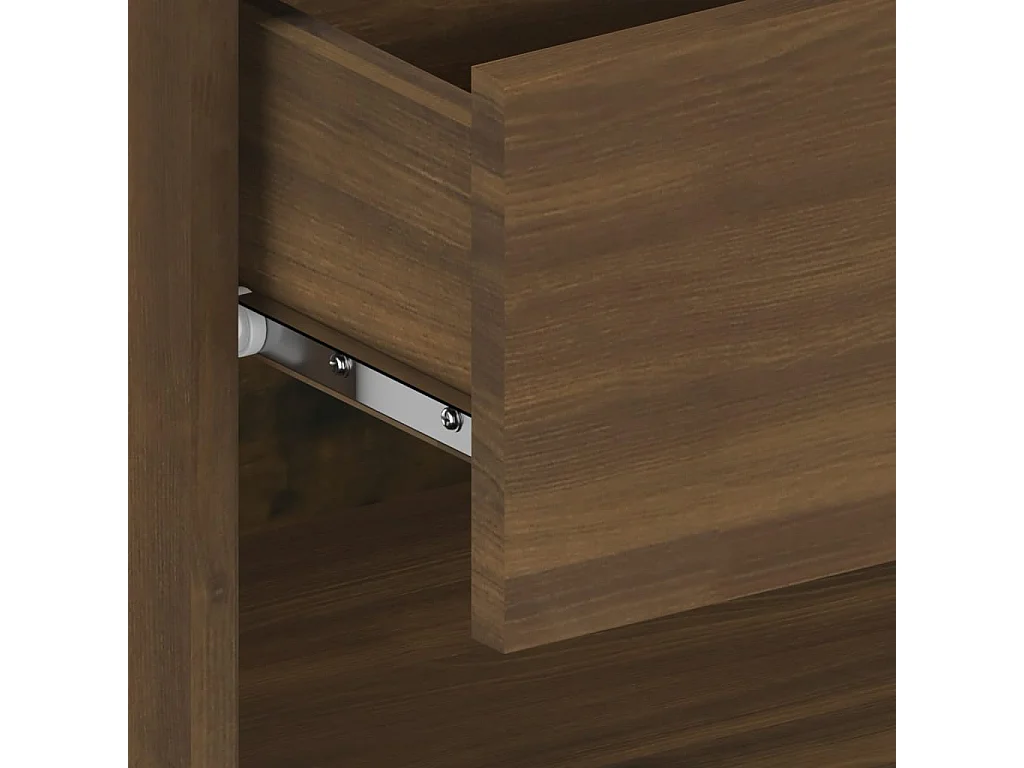 Freke  Tables de chevet murales 2 pcs Chêne marron