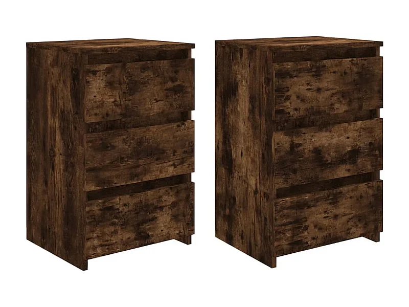 Altamonte Springs  Tables de chevet 2pcs Chêne fumé 40x35x62,5cm Bois d'ingénierie