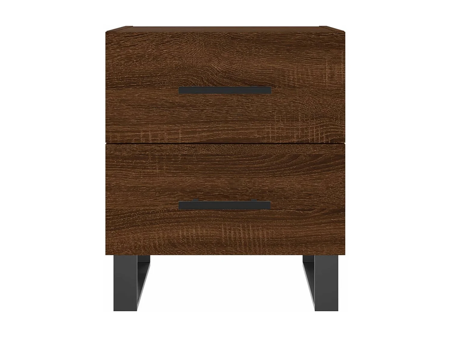 Cennet  Comodini 2 pz Rovere Marrone 40x35x47,5 cm in Legno Multistrato