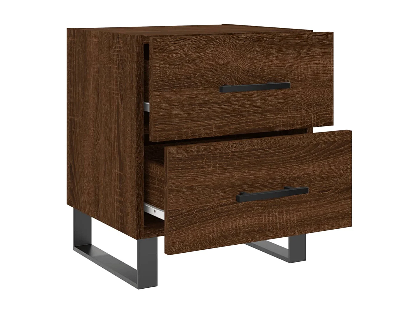 Cennet  Comodini 2 pz Rovere Marrone 40x35x47,5 cm in Legno Multistrato