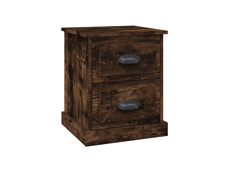 Arras  Table de chevet chêne fumé 39x39x47,5 cm bois d'ingénierie