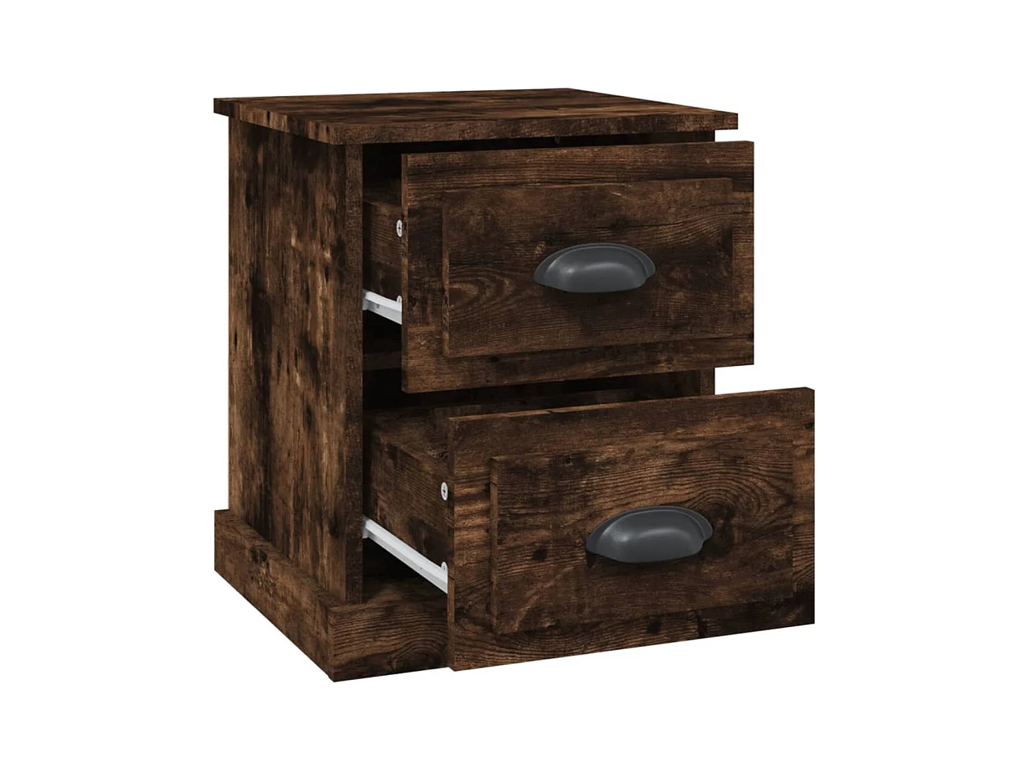 Arras  Table de chevet chêne fumé 39x39x47,5 cm bois d'ingénierie