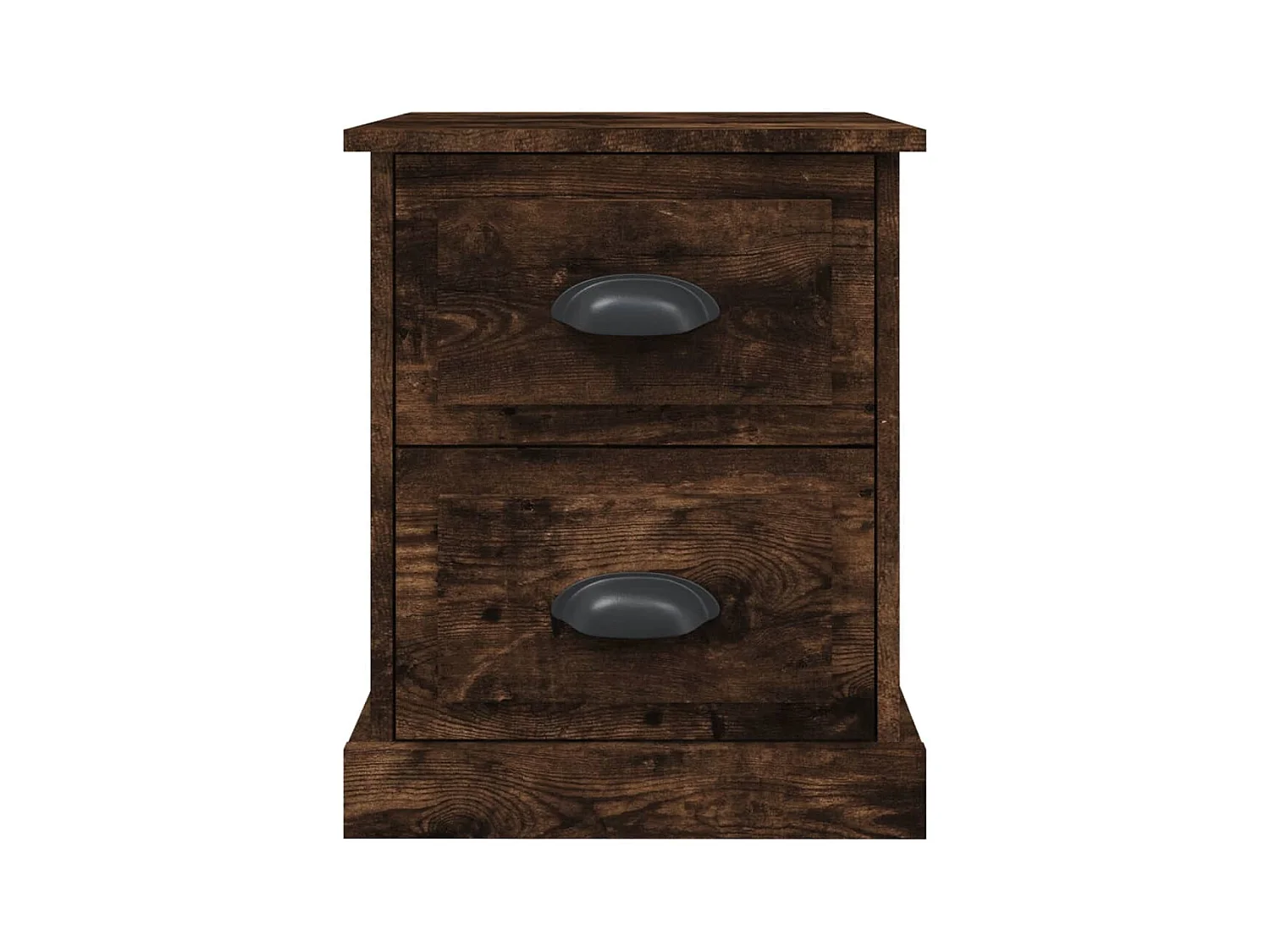 Arras  Table de chevet chêne fumé 39x39x47,5 cm bois d'ingénierie