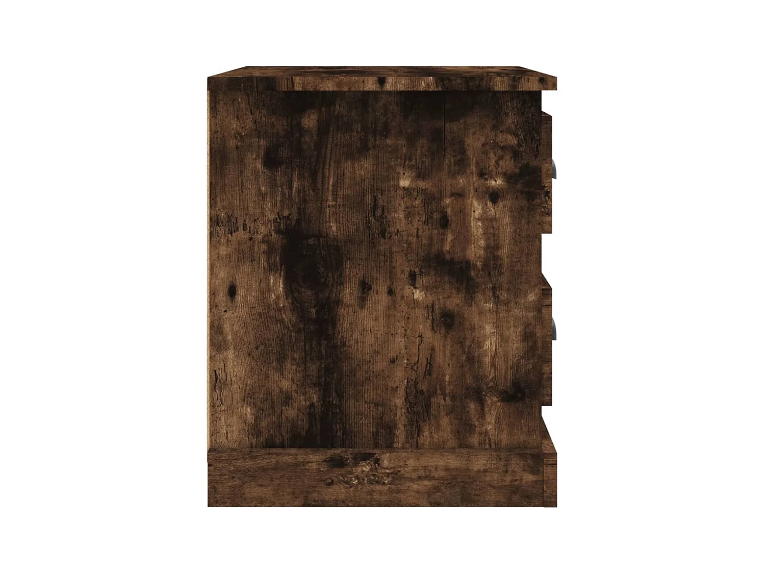 Arras  Table de chevet chêne fumé 39x39x47,5 cm bois d'ingénierie