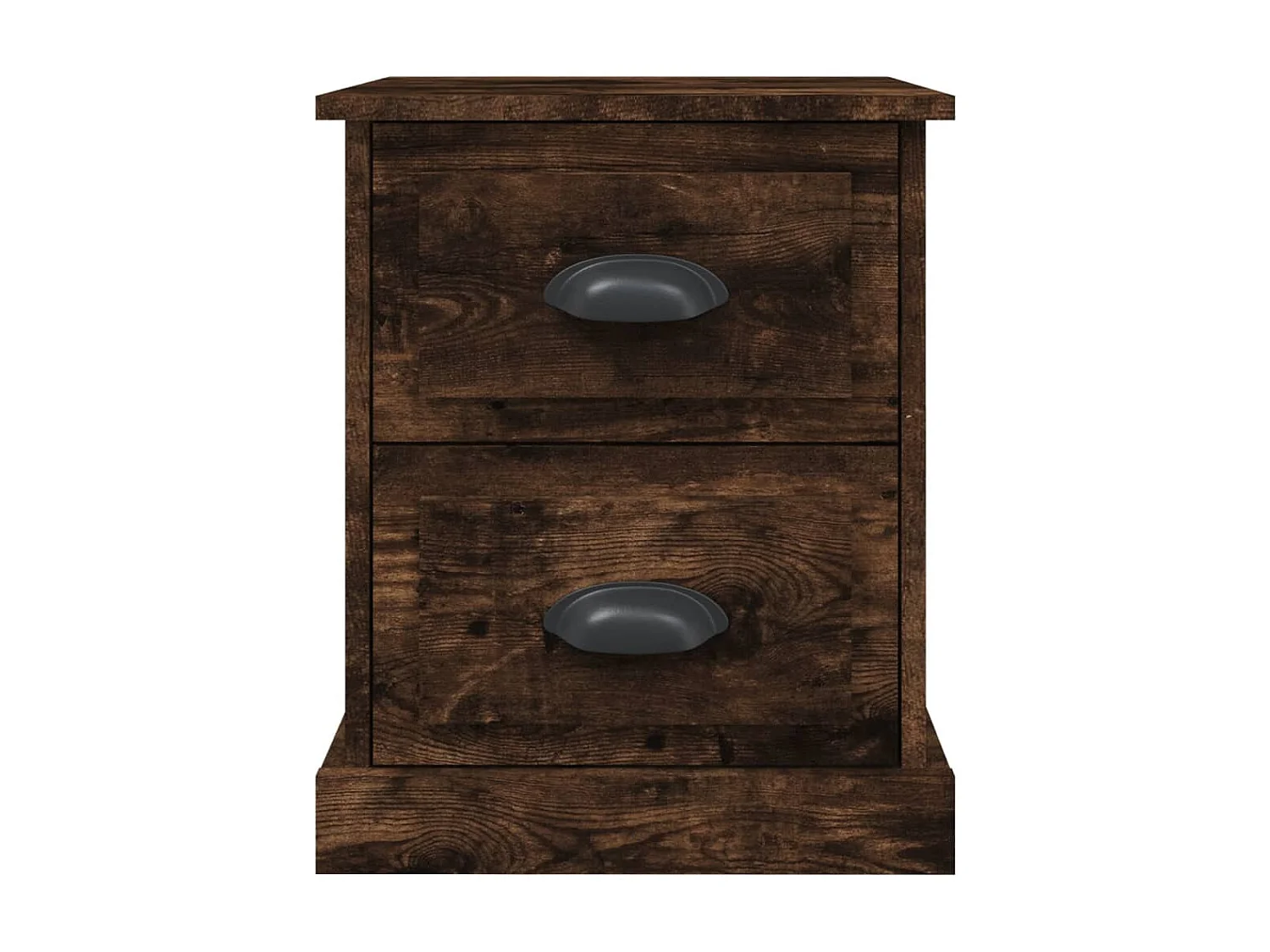 Arras  Table de chevet chêne fumé 39x39x47,5 cm bois d'ingénierie