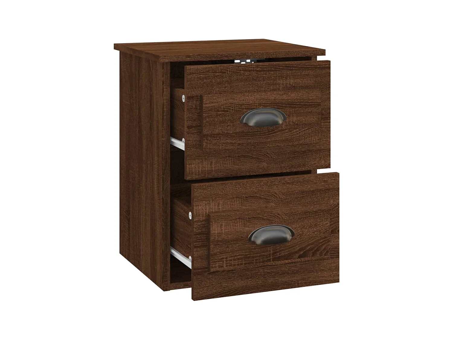 Inez  Tables de chevet murales 2 pcs Chêne marron 41,5x36x53 cm