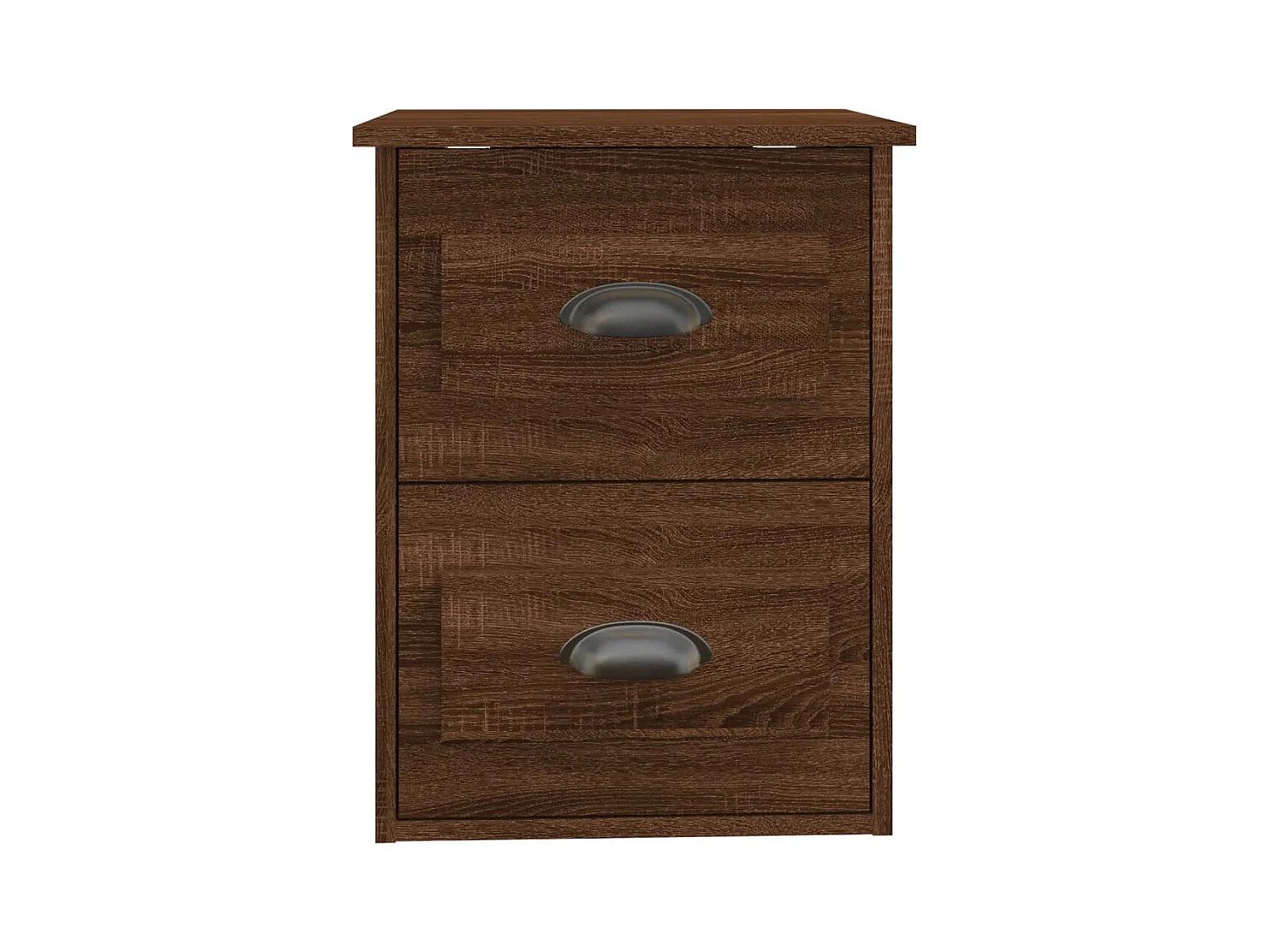 Inez  Tables de chevet murales 2 pcs Chêne marron 41,5x36x53 cm