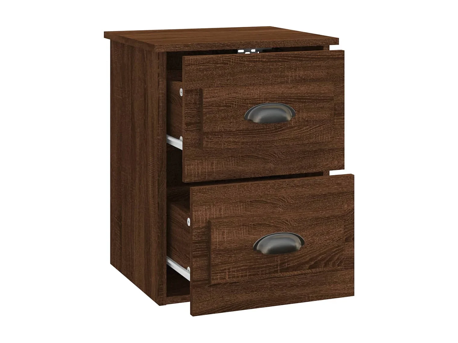 Inez  Tables de chevet murales 2 pcs Chêne marron 41,5x36x53 cm