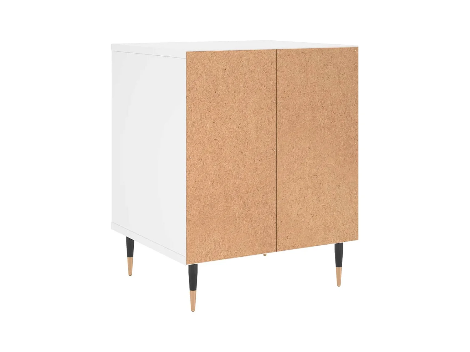 Dustin Mason  Tables de chevet 2 pcs blanc 40x35x50 cm bois d’ingénierie