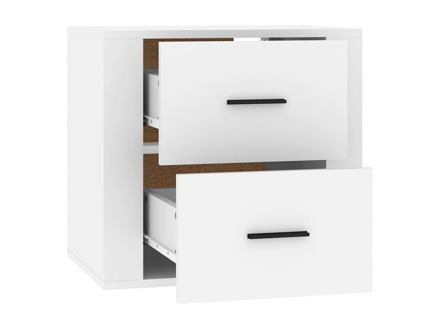 Goshen  Table de chevet murale Blanc 50x36x47 cm