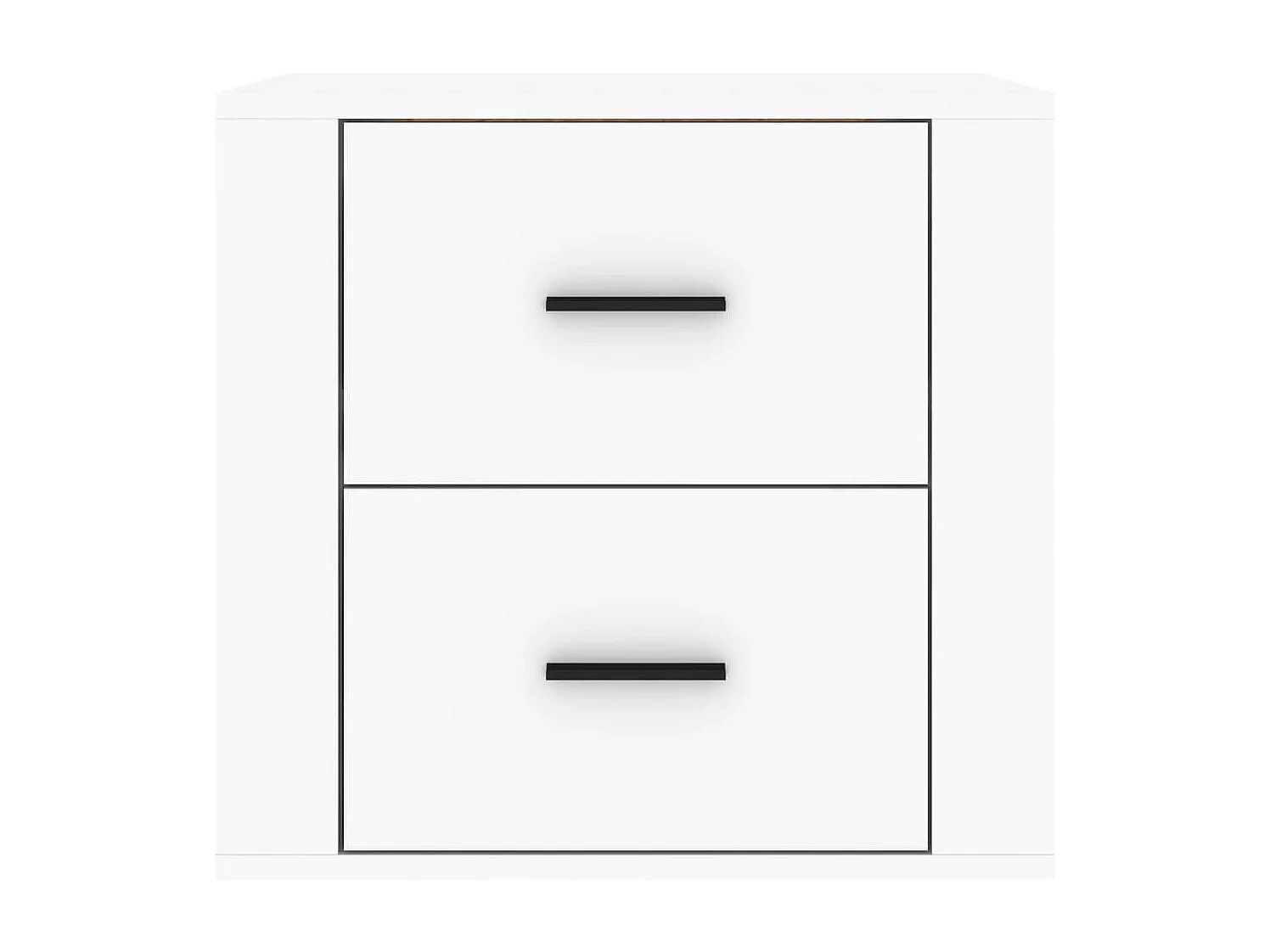 Goshen  Comodino a Muro Bianco 50x36x47 cm