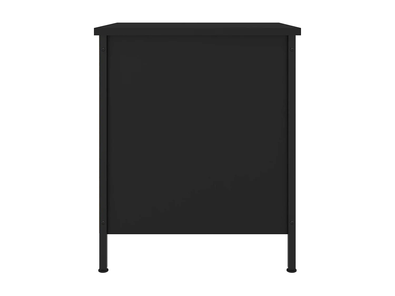 Tobia  Tables de chevet 2 pcs noir 40x42x50 cm bois d’ingénierie