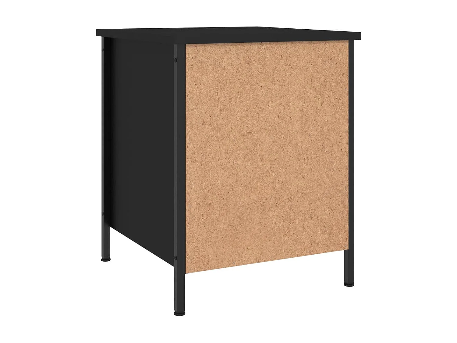 Tobia  Comodini 2 pz Neri 40x42x50 cm in Legno Multistrato