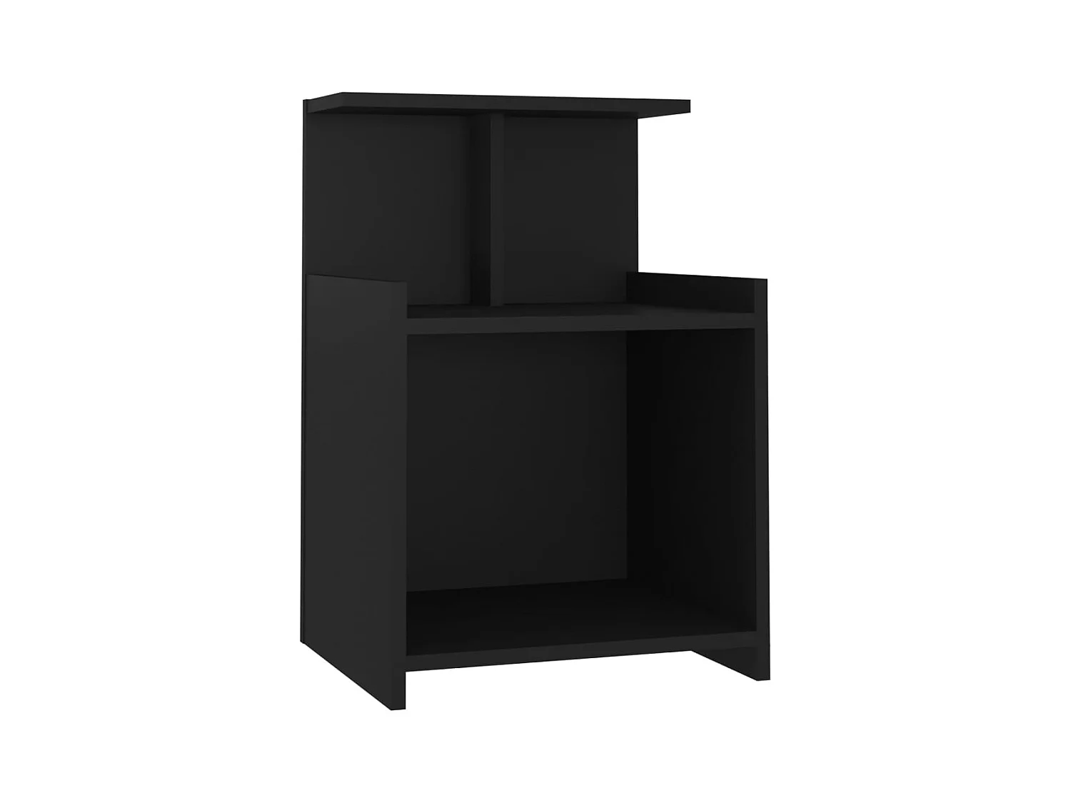 Chad  Table de chevet Noir 40x35x60 cm Aggloméré