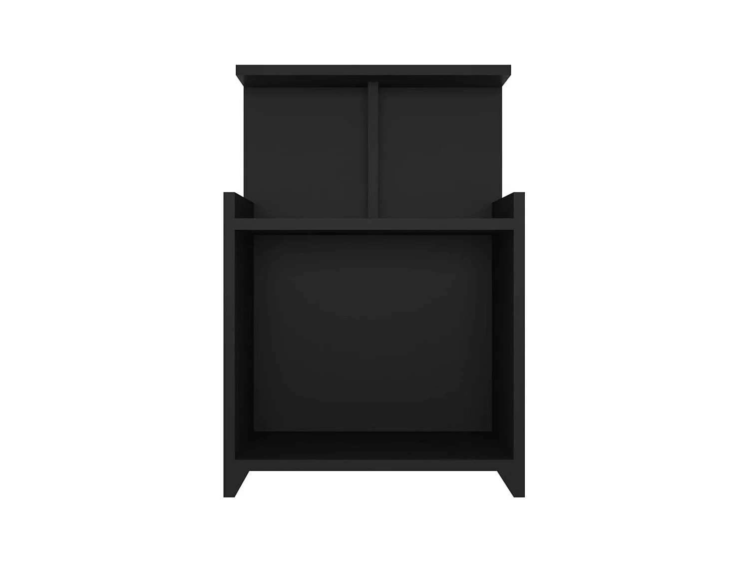 Chad  Table de chevet Noir 40x35x60 cm Aggloméré