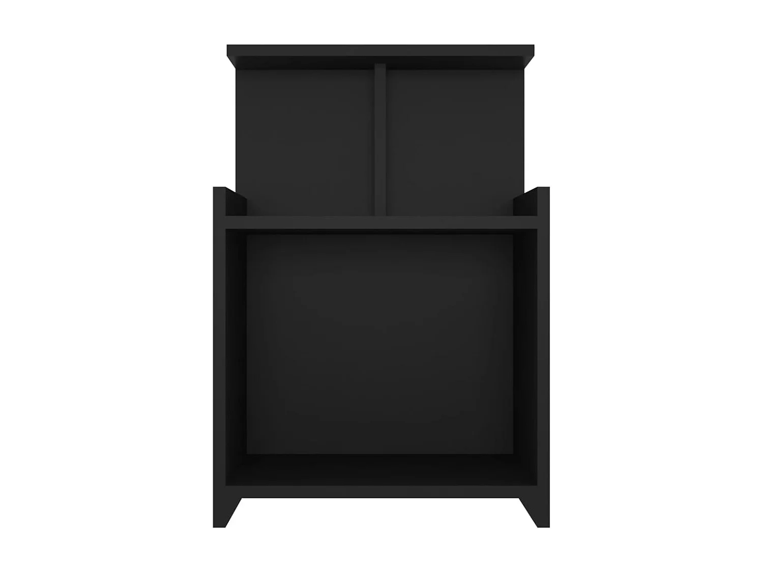 Chad  Table de chevet Noir 40x35x60 cm Aggloméré