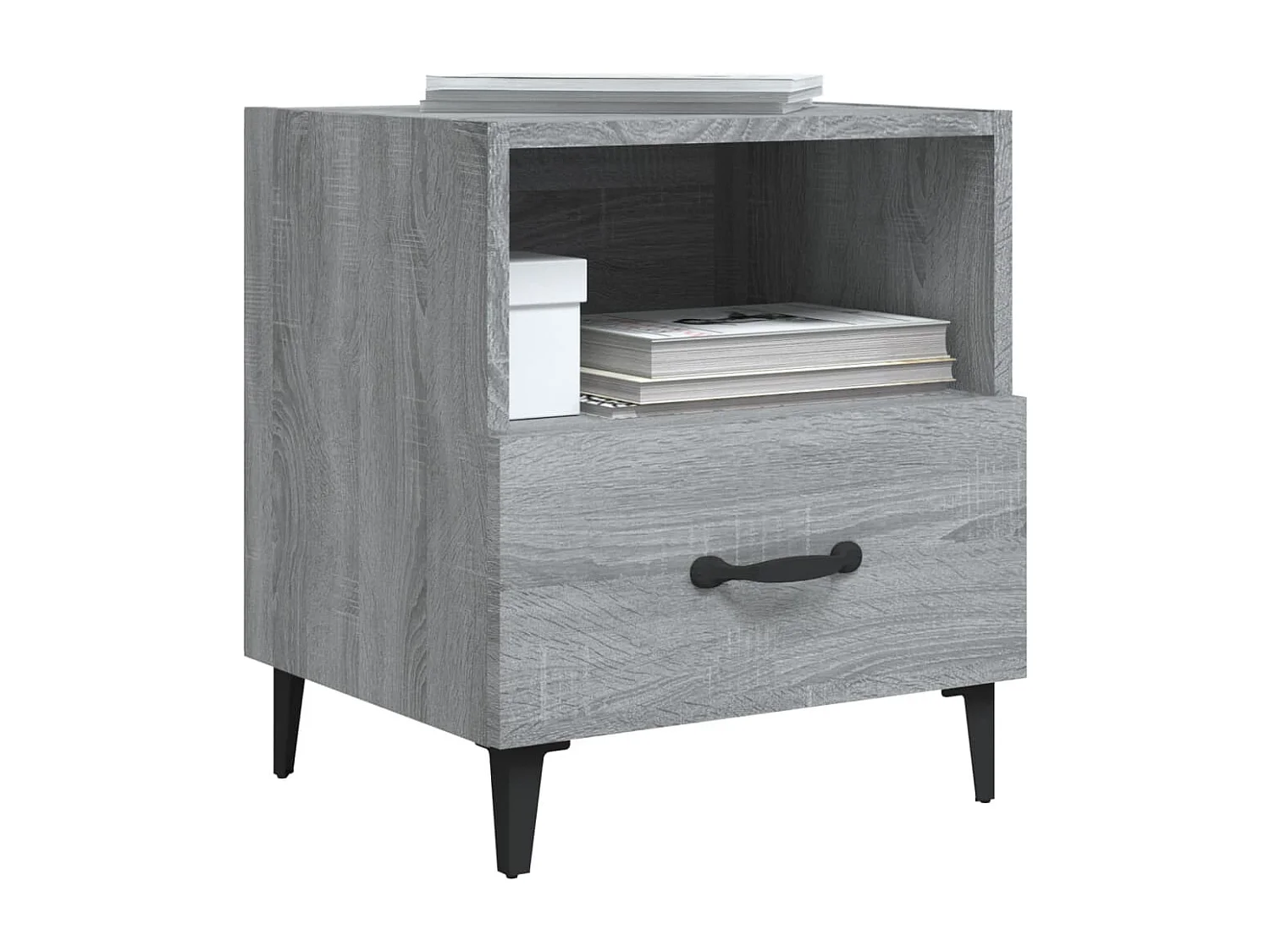 Weedsport  Tables de chevet 2 pcs Sonoma gris Bois d'ingénierie