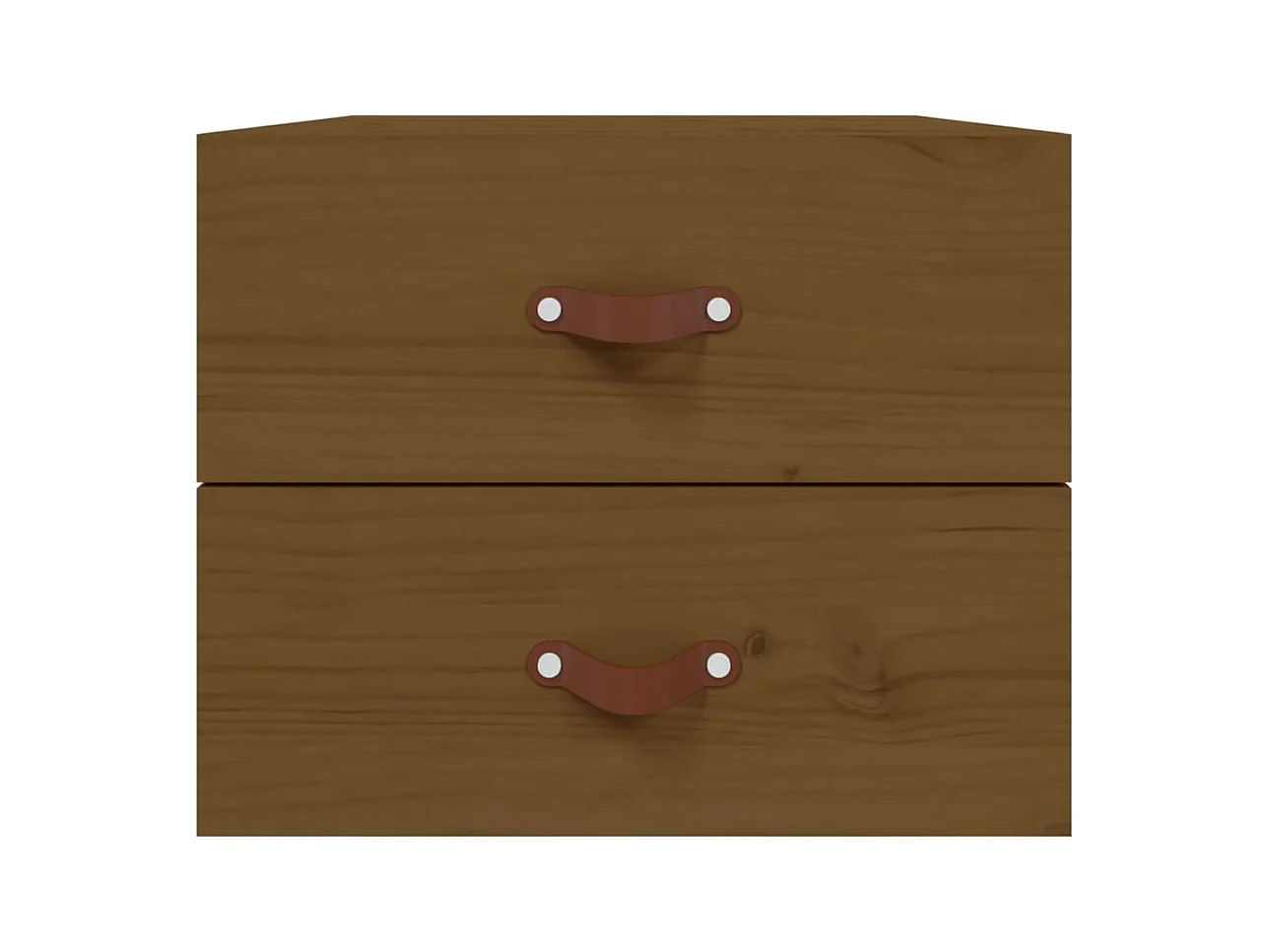 Elmont  Table de chevet murale Marron miel 50x36x40 cm