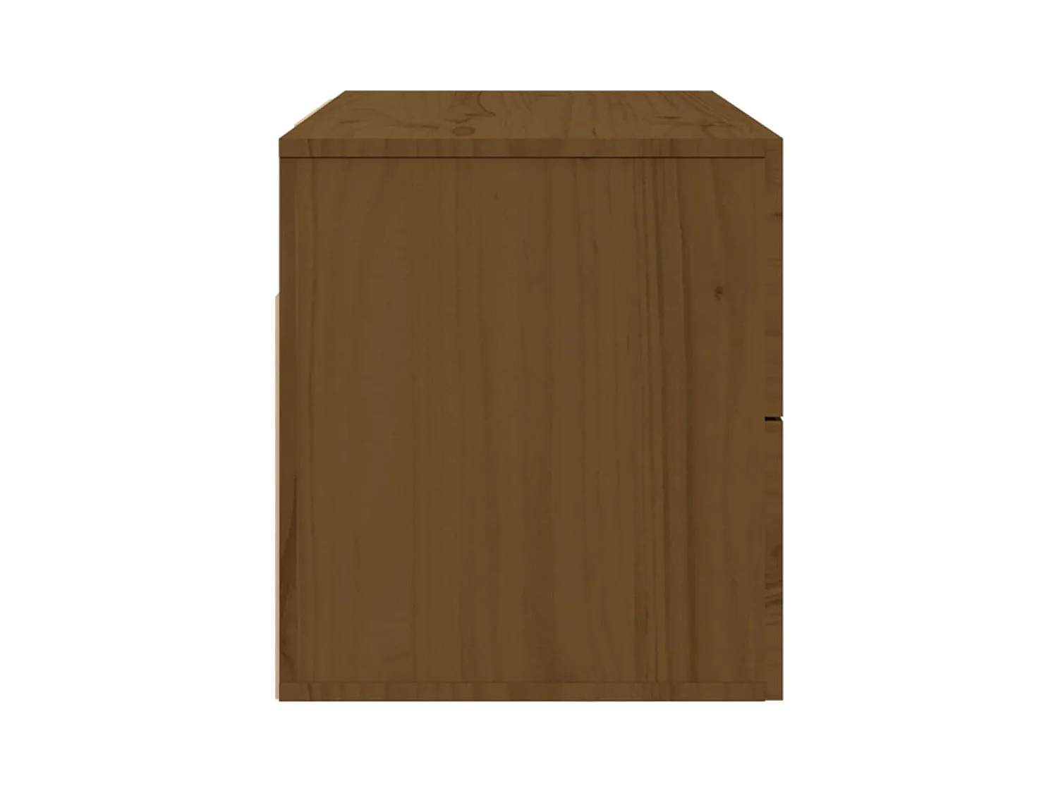 Elmont  Table de chevet murale Marron miel 50x36x40 cm
