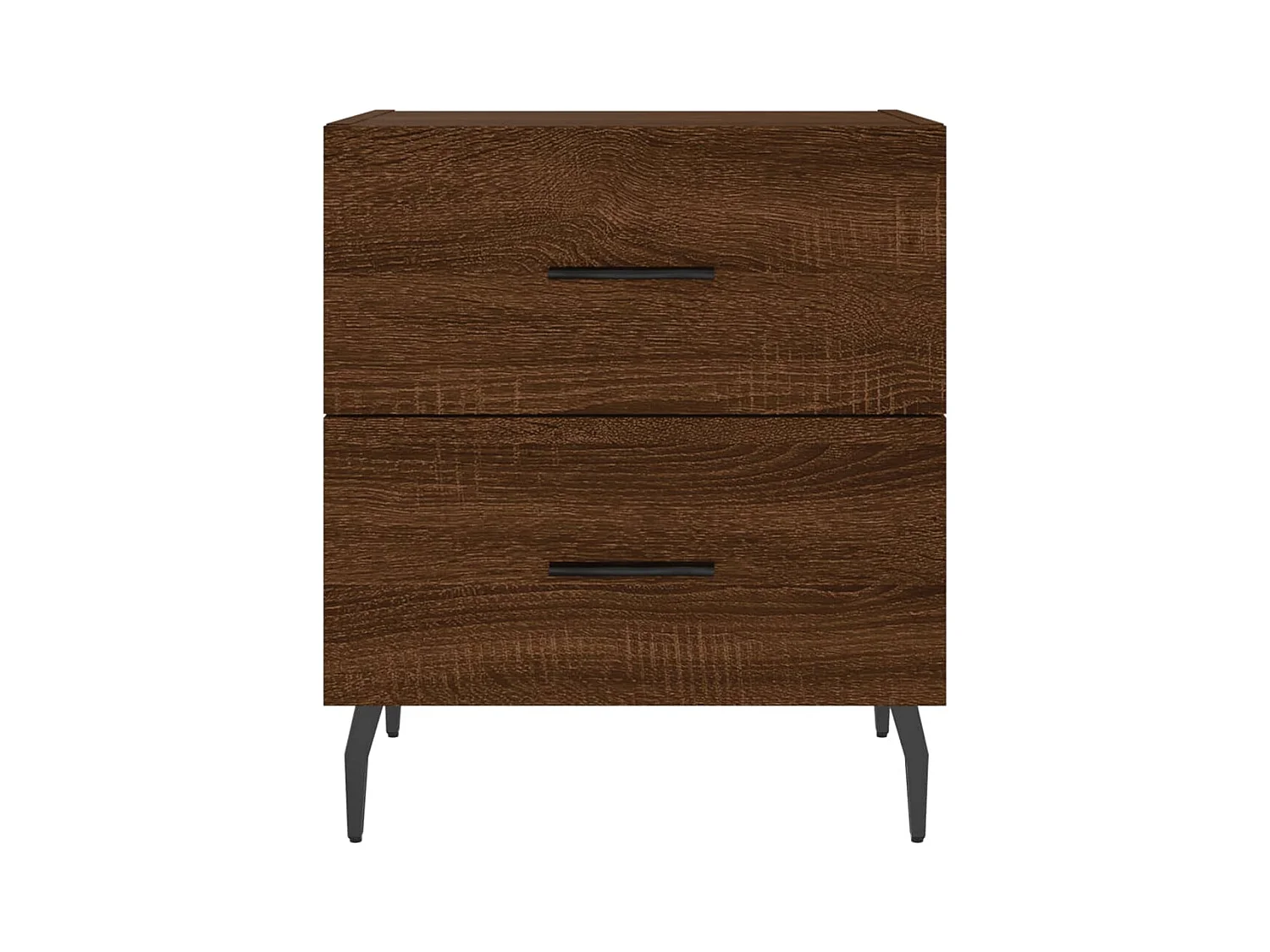 Brad John  Tables de chevet 2 pcs chêne marron 40x35x47,5 cm