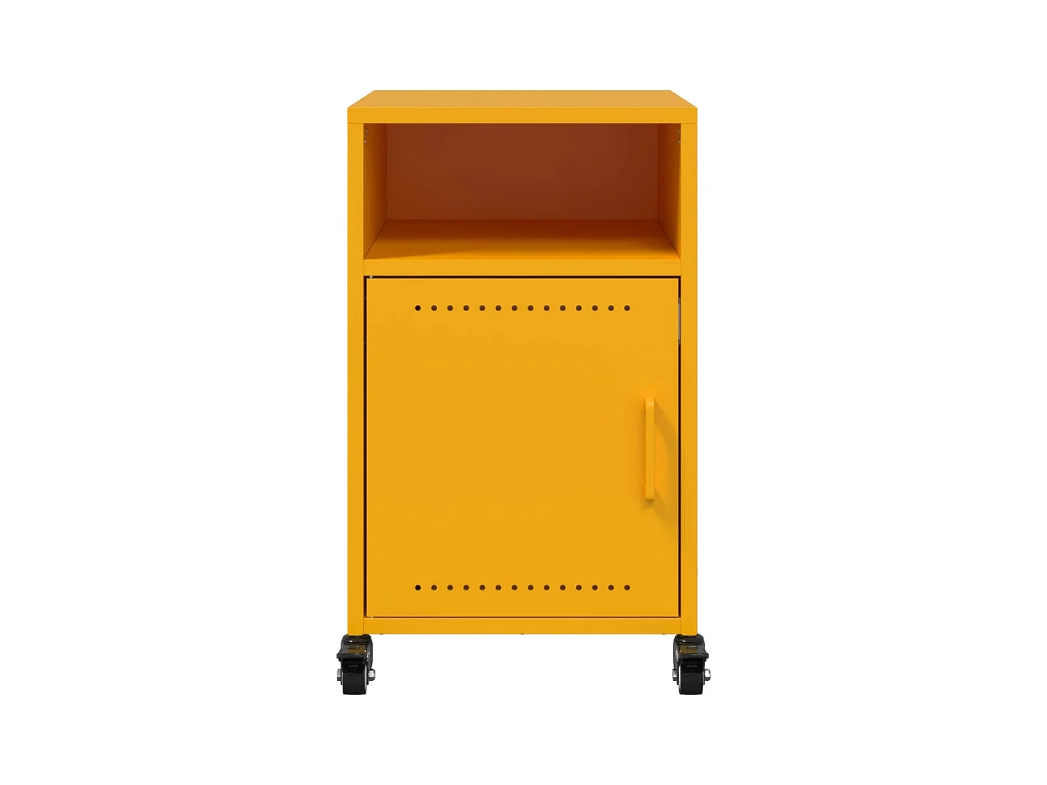 Jana  Tables de chevet 2 pcs jaune moutarde 36x39x59 cm acier