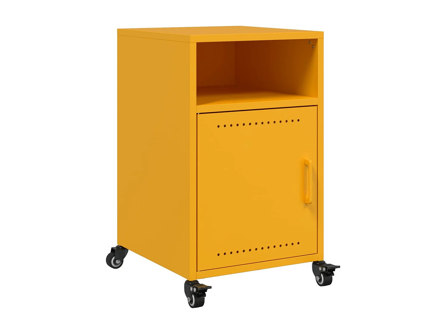 Jana  Tables de chevet 2 pcs jaune moutarde 36x39x59 cm acier