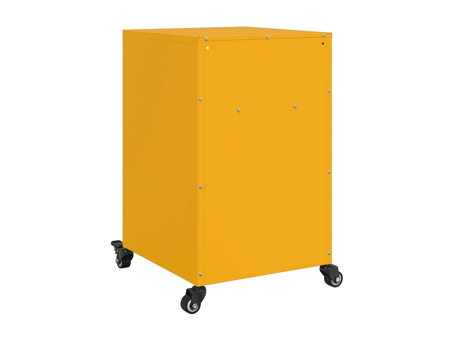 Jana  Tables de chevet 2 pcs jaune moutarde 36x39x59 cm acier