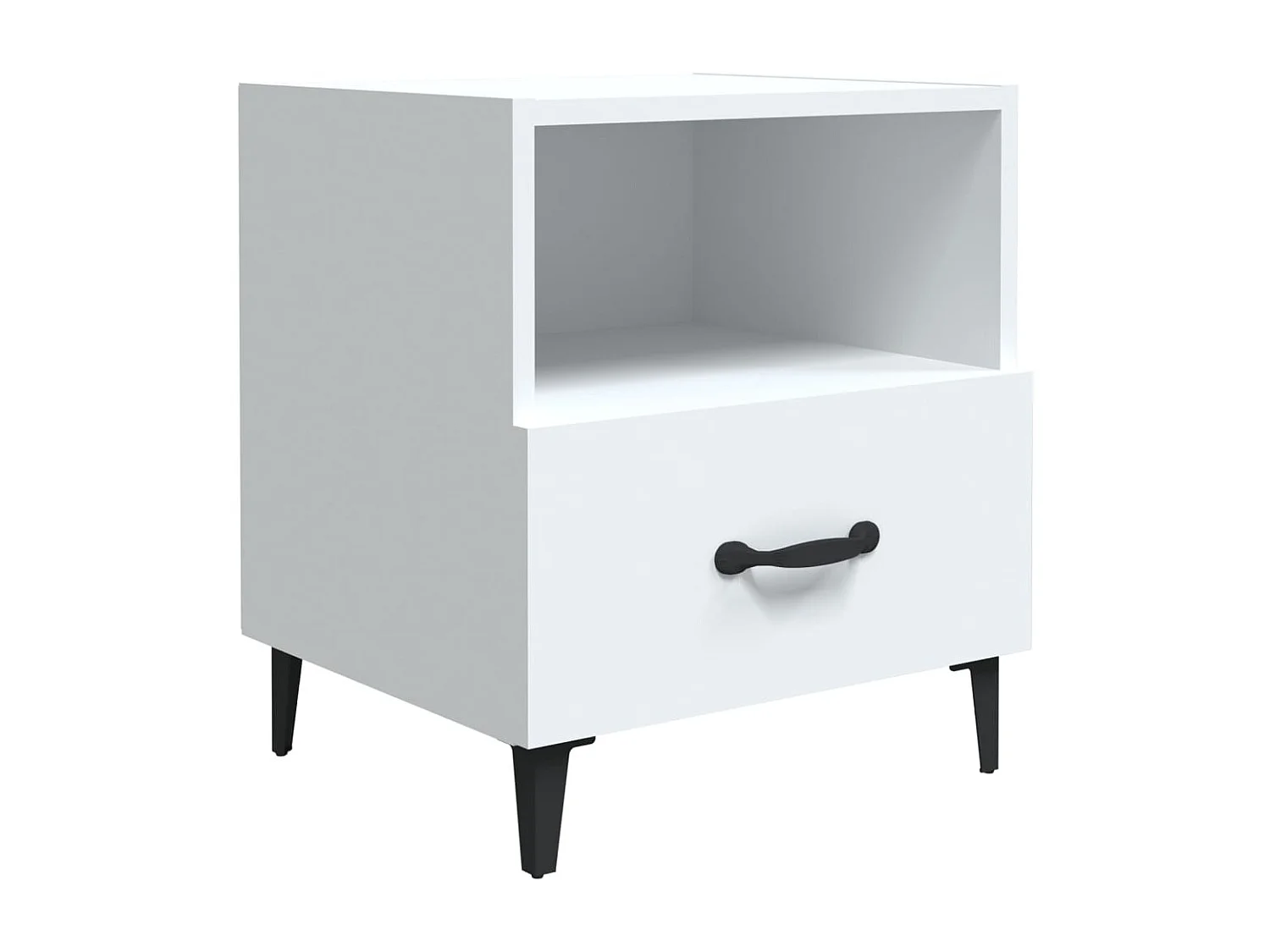 Weedsport  Tables de chevet 2 pcs Blanc Bois d'ingénierie