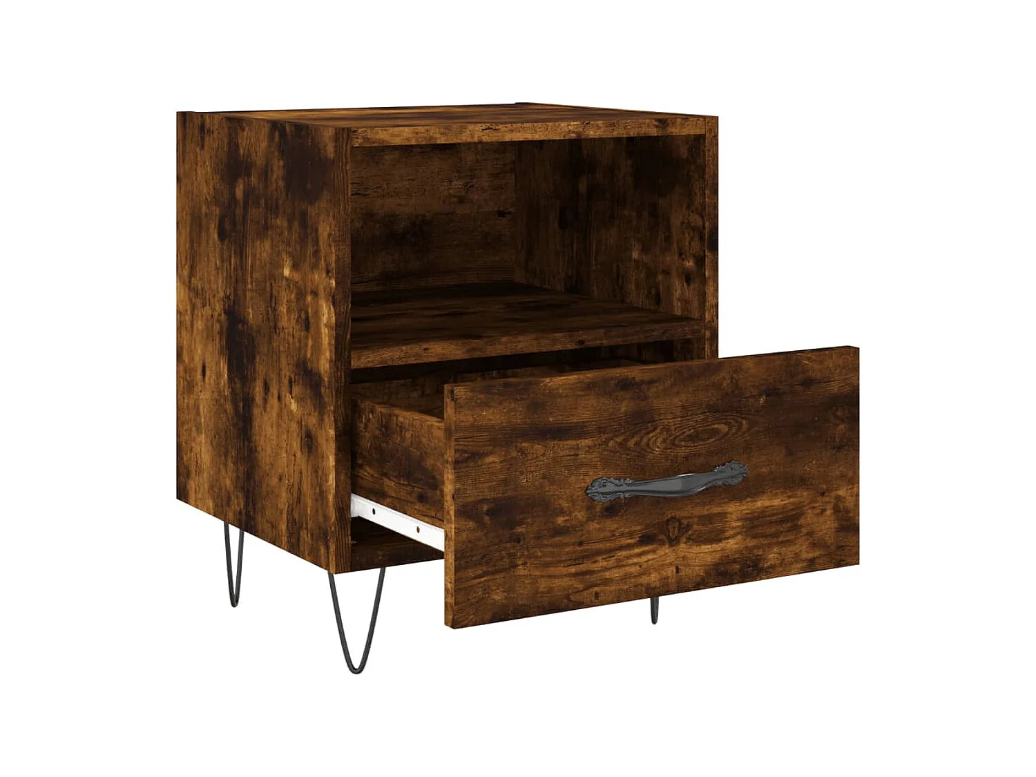 Joshua Tree  Mesita de noche madera ingeniería roble ahumado 40x35x47,5 cm