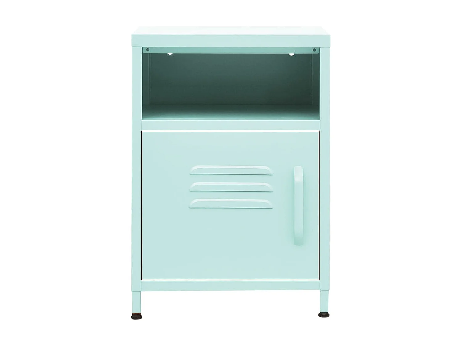 Sylora  Tables de chevet 2 pcs Vert menthe 35x35x51 cm Acier