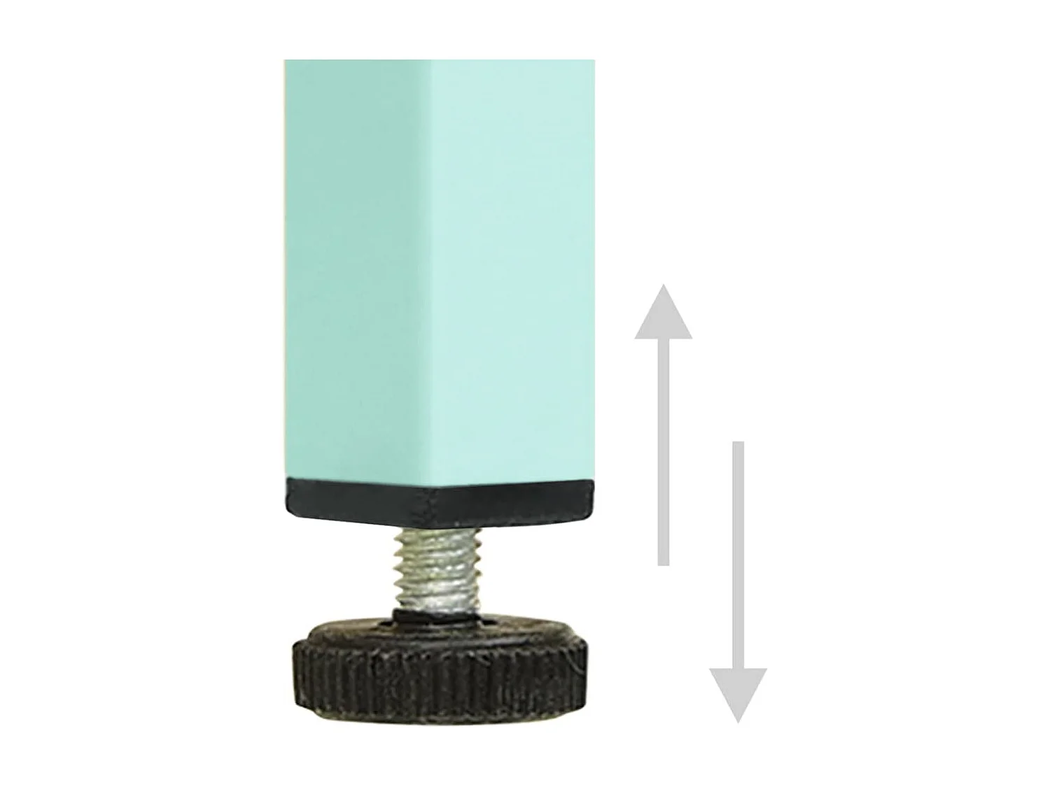 Sylora  Tables de chevet 2 pcs Vert menthe 35x35x51 cm Acier