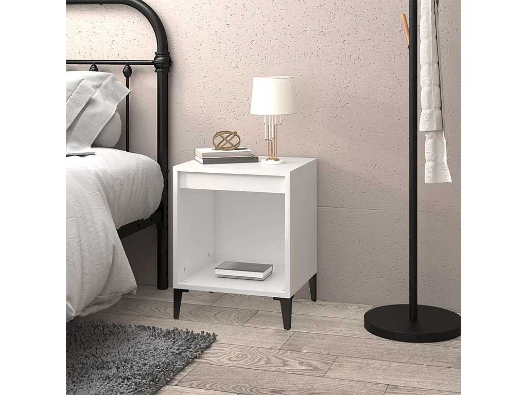 Hartford  Mesita de noche color blanco 40x35x50 cm