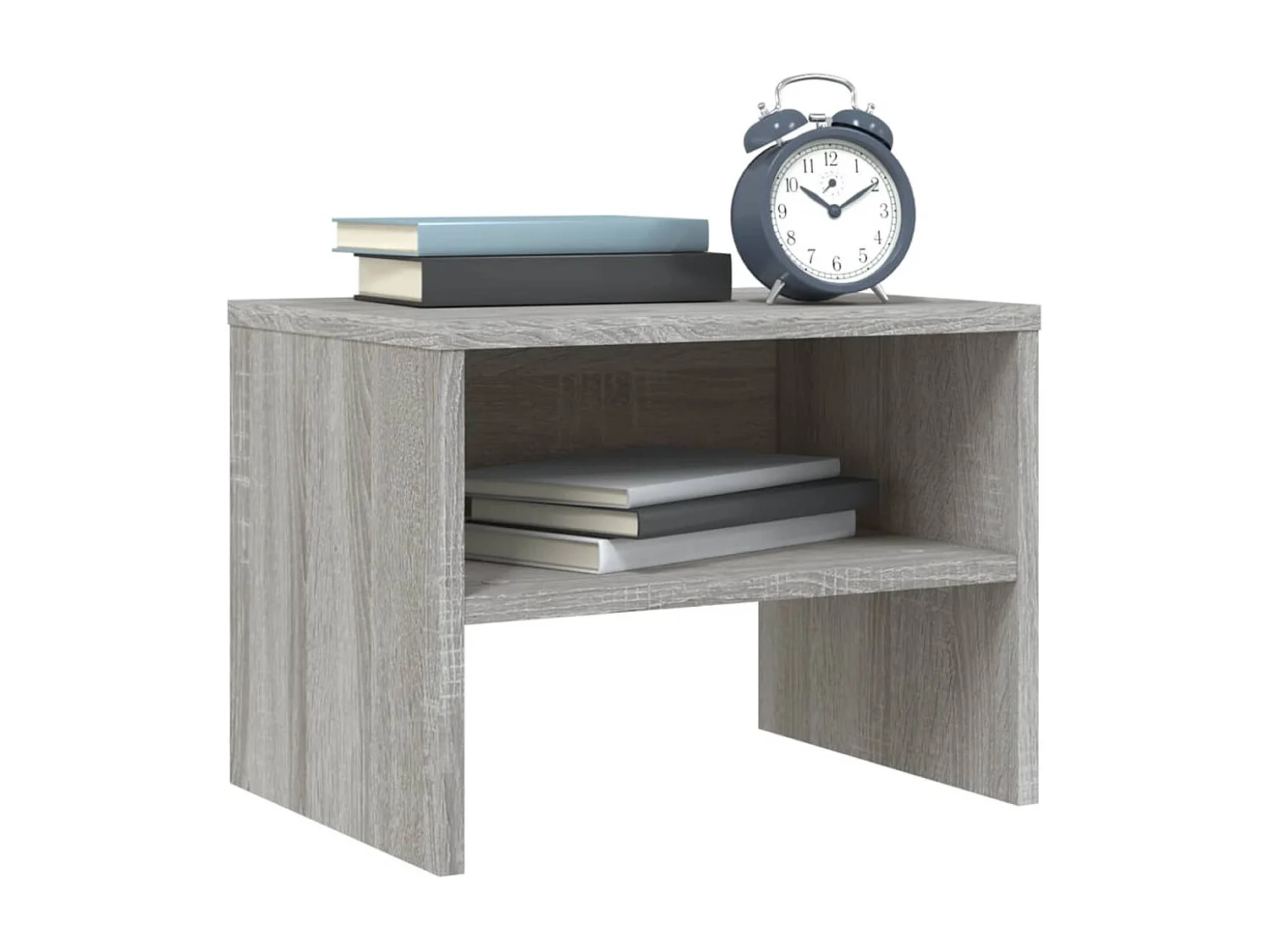 De Witt  Tables de chevet 2 pcs Sonoma gris 40x30x30cm Bois d'ingénierie