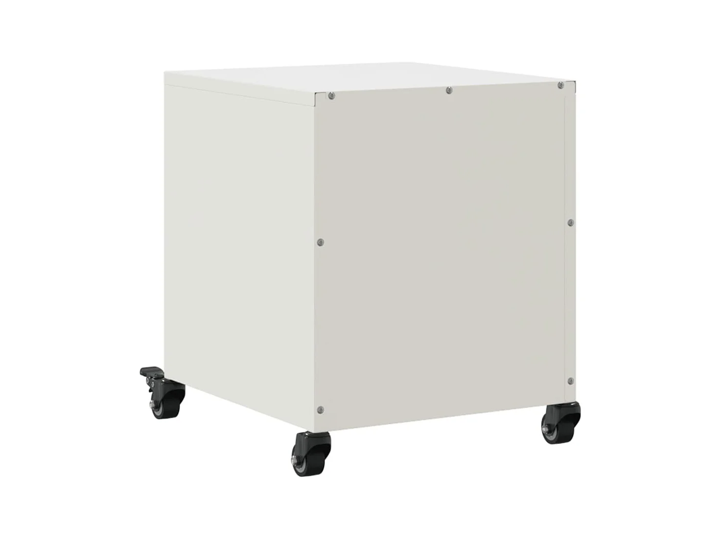 Crestline  Table de chevet blanc 36x39x43,5 cm acier