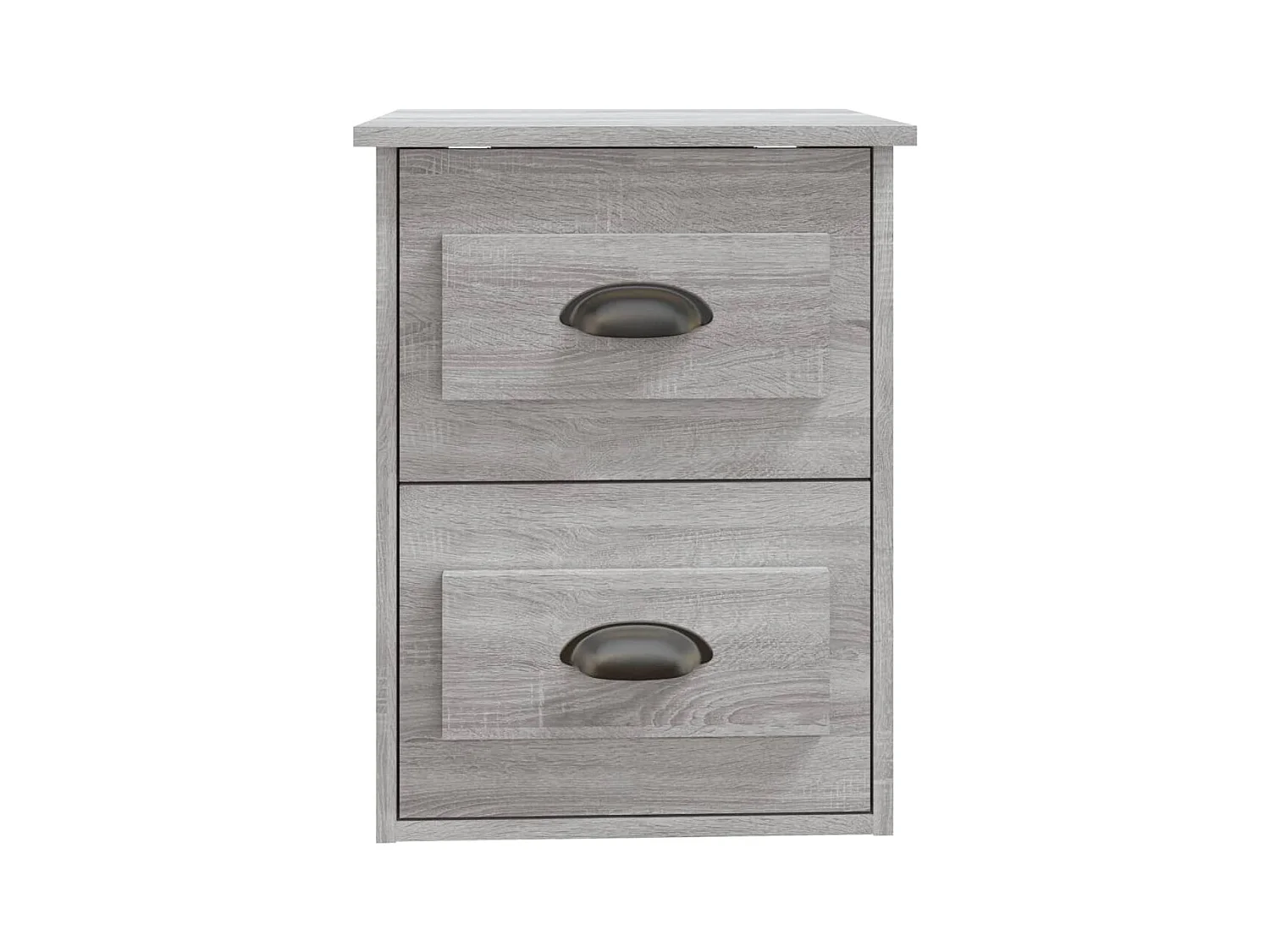 Inez  Tables de chevet murales 2 pcs sonoma gris 41,5x36x53 cm