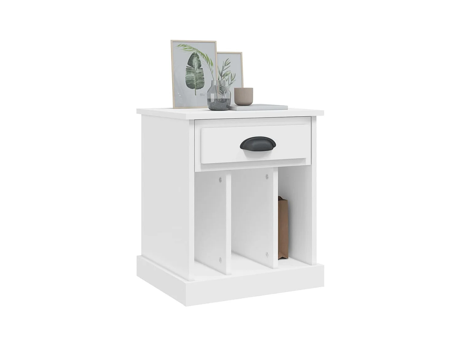 Verónica Paz  Tables de chevet 2 pcs blanc 43x36x50 cm