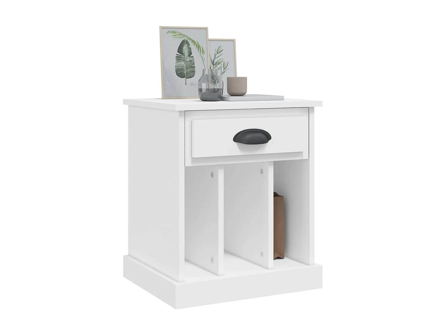 Verónica Paz  Tables de chevet 2 pcs blanc 43x36x50 cm