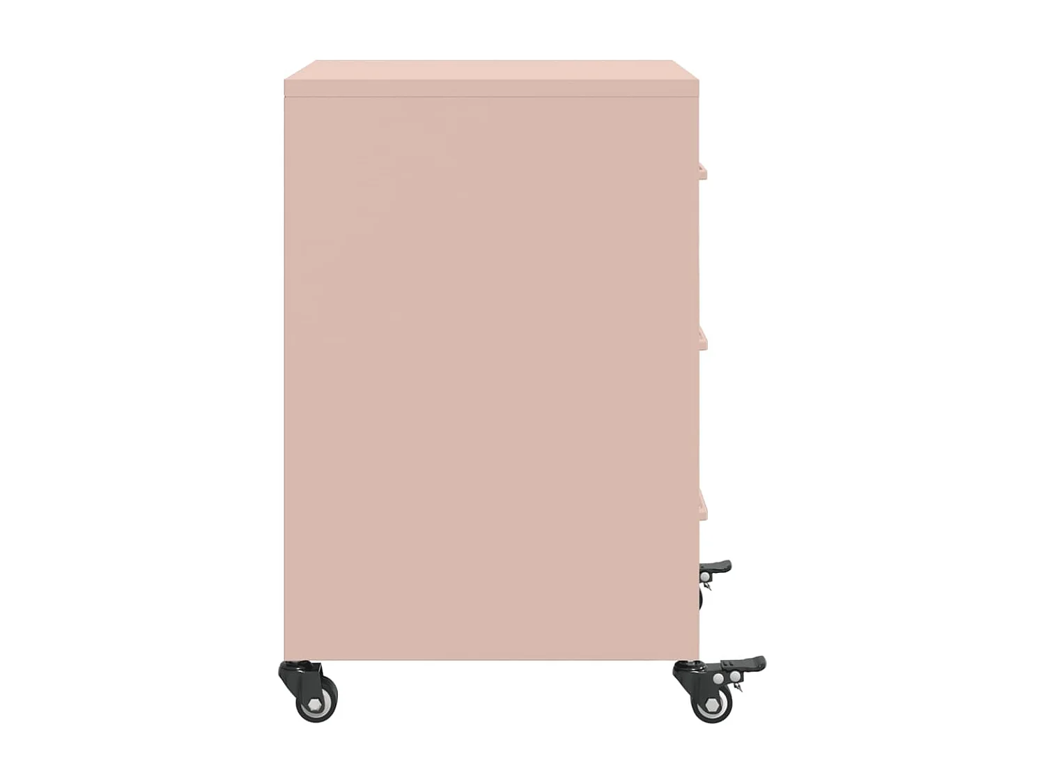 Elandir  Table de chevet rose 36x39x59 cm acier