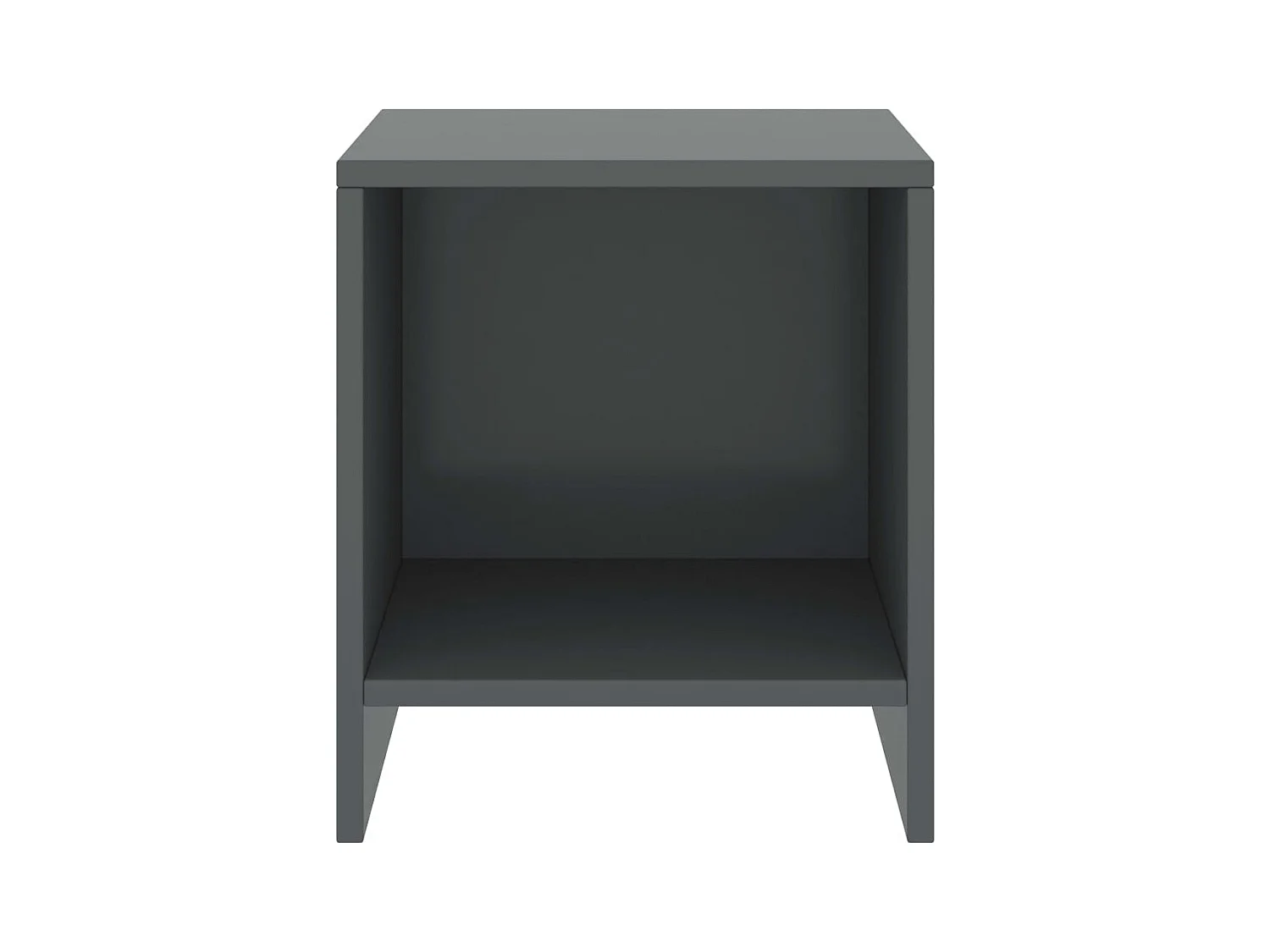 Snorfin  Tables de chevet 2 pcs Gris foncé 35x30x40cm Bois de pin massif